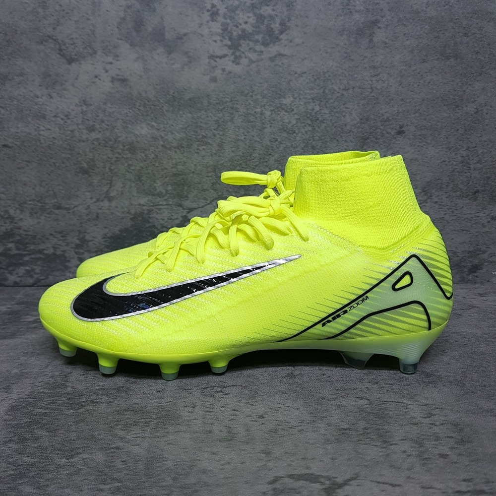 NIKE Mercurial Superfly 10 Elite AG‎ Pro Soccer Cleats Mens 10 Volt HF7876-700
